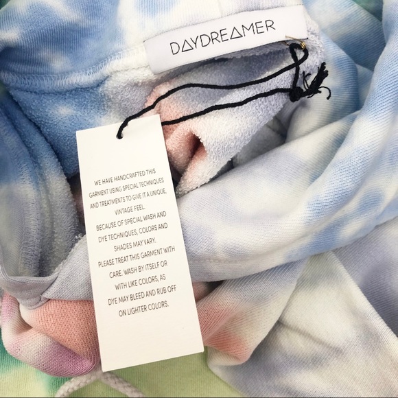 Daydreamer LA Eye Shrunken Hoodie Prismatic Tie Dye - Picture 7 of 12